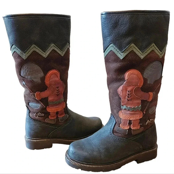 Anfibio Java Nubuck Waterproof Leather Boho Plush Lined  Winter Boots Size 37 - Picture 13 of 16